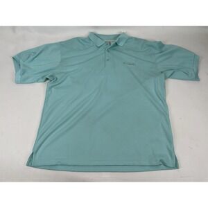 Columbia Sportswear PFG Omni Shade Back Vent Polo Mens Size L Blue